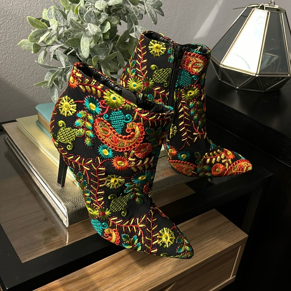 Boutique zip up booties